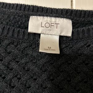 Ann Taylor LOFT Black Knit Sweater